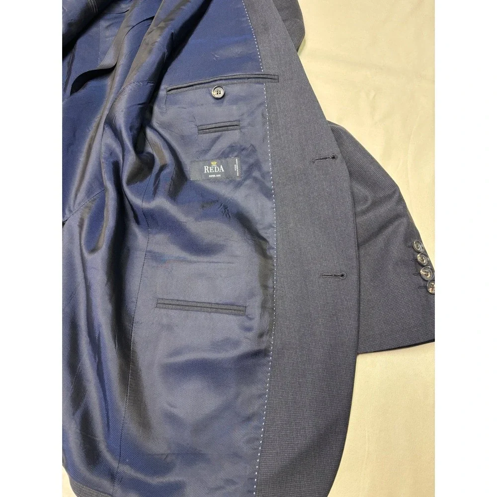 Hugo Boss x Reda Pasolini Movie Suit Jacket Mens 36R Navy‎ Super 110s Wool